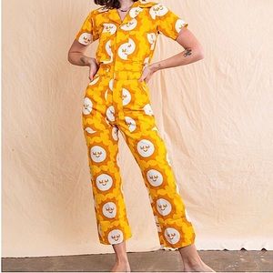 Big Bud Press short sleeve jumpsuit Sun Baby print